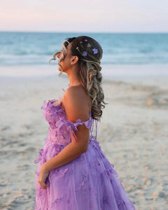 3D Flower Sleeveless Tulle Fairy Dress