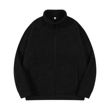 Laden Sie das Bild in den Galerie-Viewer, Men&#39;s Polar Fleece Outer Faux Sherpa Stand Collar Zip Sweatshirt
