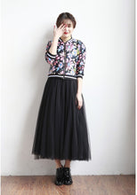 Load image into Gallery viewer, Spring Summer Fashion Tulle High Waist A Line Fairy Midi Pleated Puffy Skirt
