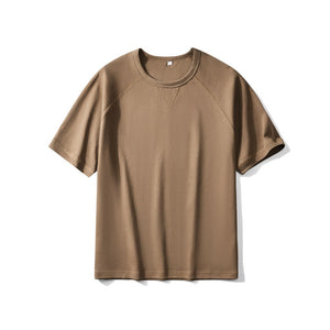 Men's Double -faced Cotton Twill Oversized Short Sleeve T shirts