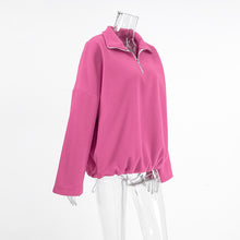 Charger l&#39;image dans la galerie, Pink Lapel Polar Fleece Sherpa Sweatshirt
