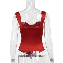 Load image into Gallery viewer, Satin Buckled Bodice Tank Top
