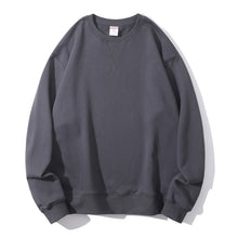 Load image into Gallery viewer, Unisex Men Women 350gsm Pure Cotton Terry Vintage Round Neck Sweatshirt
