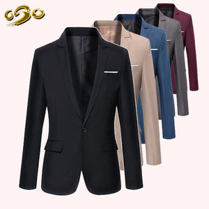 Mens Casual Cotton Suit Blazer