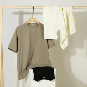 Men's Double -faced Cotton Twill Oversized Short Sleeve T shirts