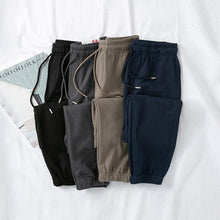 Laden Sie das Bild in den Galerie-Viewer, 400gsm Spring Autumn Pure Cotton Terry Sporty Casual Sweatpants
