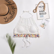 Load image into Gallery viewer, Tassel Crochet Crop Top
