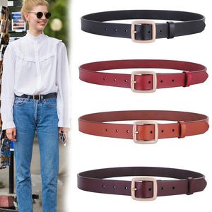 Women Leather Casual Clothing Jeans Belts