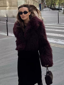 Fashion Artificial Fur Short Coat