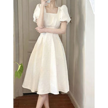 Laden Sie das Bild in den Galerie-Viewer, Puff Sleeve Fairy Midi Flare Dress
