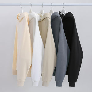 600g Drop Shoulder Solid Oversize Hoodie