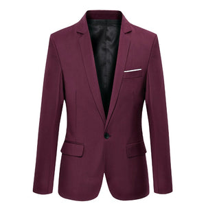 Mens Casual Cotton Suit Blazer