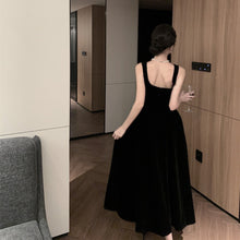 Load image into Gallery viewer, Elegant Vintage Midi Spaghetti Flare Event Dress
