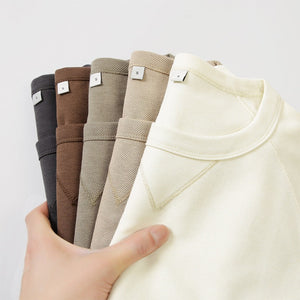 Men's Double -faced Cotton Twill Oversized Short Sleeve T shirts