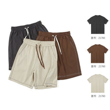 Laden Sie das Bild in den Galerie-Viewer, Men&#39;s Double-faced Twill Drawstring Shorts
