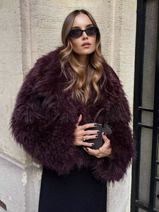 Fashion Artificial Fur Short Coat