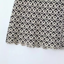 Load image into Gallery viewer, French Style Crochet Sleeveless Patterned Pencil Dress
