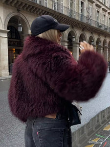 Fashion Artificial Fur Short Coat