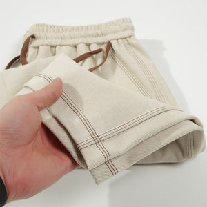 Men's Double-faced Twill Drawstring Shorts