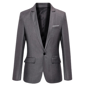 Mens Casual Cotton Suit Blazer