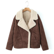 Load image into Gallery viewer, Oversized Warm Vintage Wool Sherpa Coat
