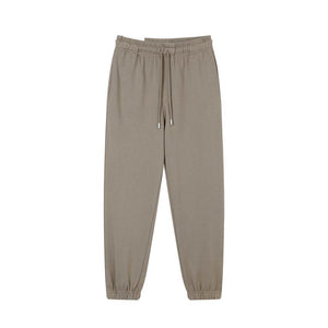 400gsm Spring Autumn Pure Cotton Terry Sporty Casual Sweatpants