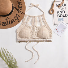 Load image into Gallery viewer, Tassel Crochet Crop Top
