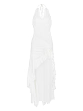 Load image into Gallery viewer, Sexy Ruffle Slit Midi Dress
