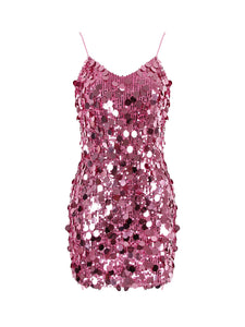 Sequin Spaghetti Sexy Mini Dress