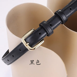 Woman Leather Decorative Thin Belts