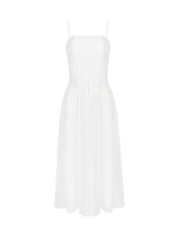 Load image into Gallery viewer, Rhinestone Spaghetti Slim Flare Midi Dress
