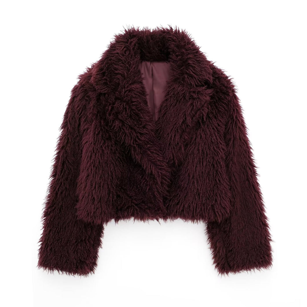 Fashion Artificial Fur Short Coat