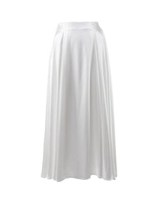 Summer Elegant High Waist Satin Maxi Skirt