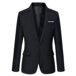 Mens Casual Cotton Suit Blazer