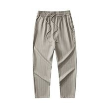 Carica l&#39;immagine nel visualizzatore di Gallery, Men&#39;s Striped Ice Silk Knit Ninth Pants
