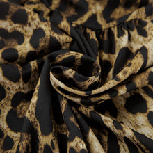 Charger l&#39;image dans la galerie, Sexy V Neck Spaghetti Chiffon Leopard Mini Dress
