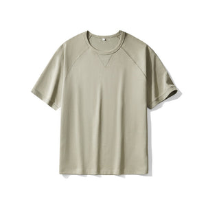 Men's Double -faced Cotton Twill Oversized Short Sleeve T shirts