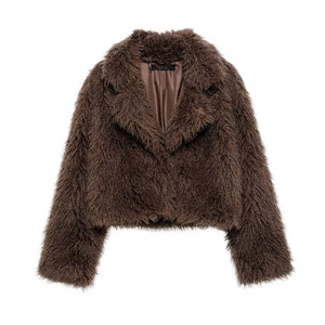 Fashion Artificial Fur Short Coat