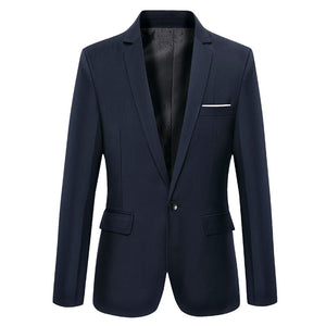 Mens Casual Cotton Suit Blazer