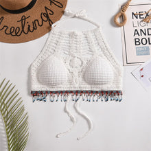 Load image into Gallery viewer, Tassel Crochet Crop Top
