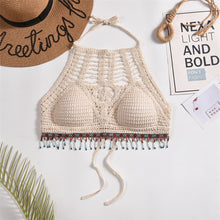 Load image into Gallery viewer, Tassel Crochet Crop Top
