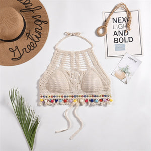 Tassel Crochet Crop Top