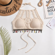 Load image into Gallery viewer, Tassel Crochet Crop Top
