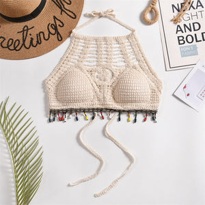 Tassel Crochet Crop Top