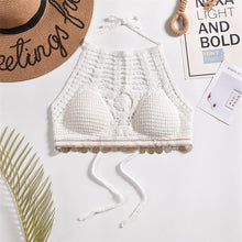 Load image into Gallery viewer, Tassel Crochet Crop Top
