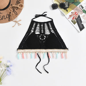 Tassel Crochet Crop Top