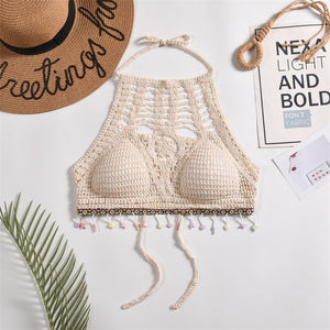 Tassel Crochet Crop Top