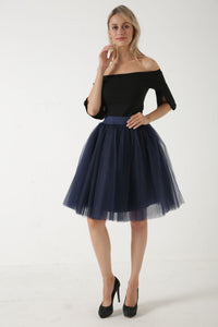 5 Layers Puffy Tutu Tulle Skirt