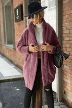 Load image into Gallery viewer, Women Autumn Winter Brown Faux Fur Shearling Double-faced Fuzzy Coat
