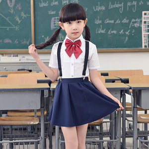 Children's Day Performance Suit Junior Primary School Uniform Girls Boys Suspender Trousers Skirt Set